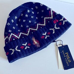 Polo by Ralph Lauren Kids' Blue Patterned Beanie